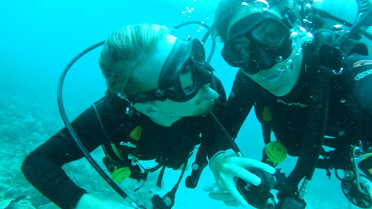 Selfie subacuática