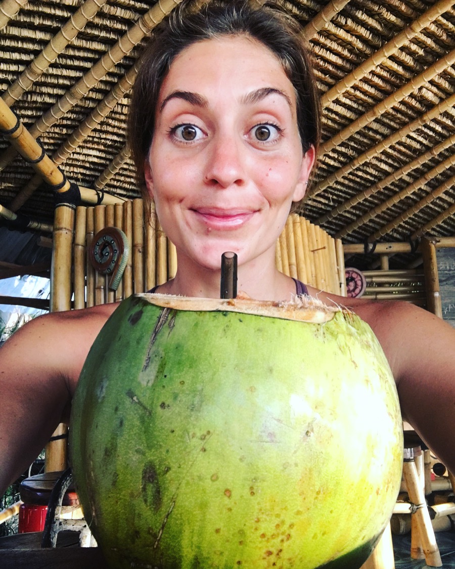 Fresh coconut at Blue Earth Village in Amed Bali